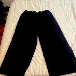 black wide leg dress pants